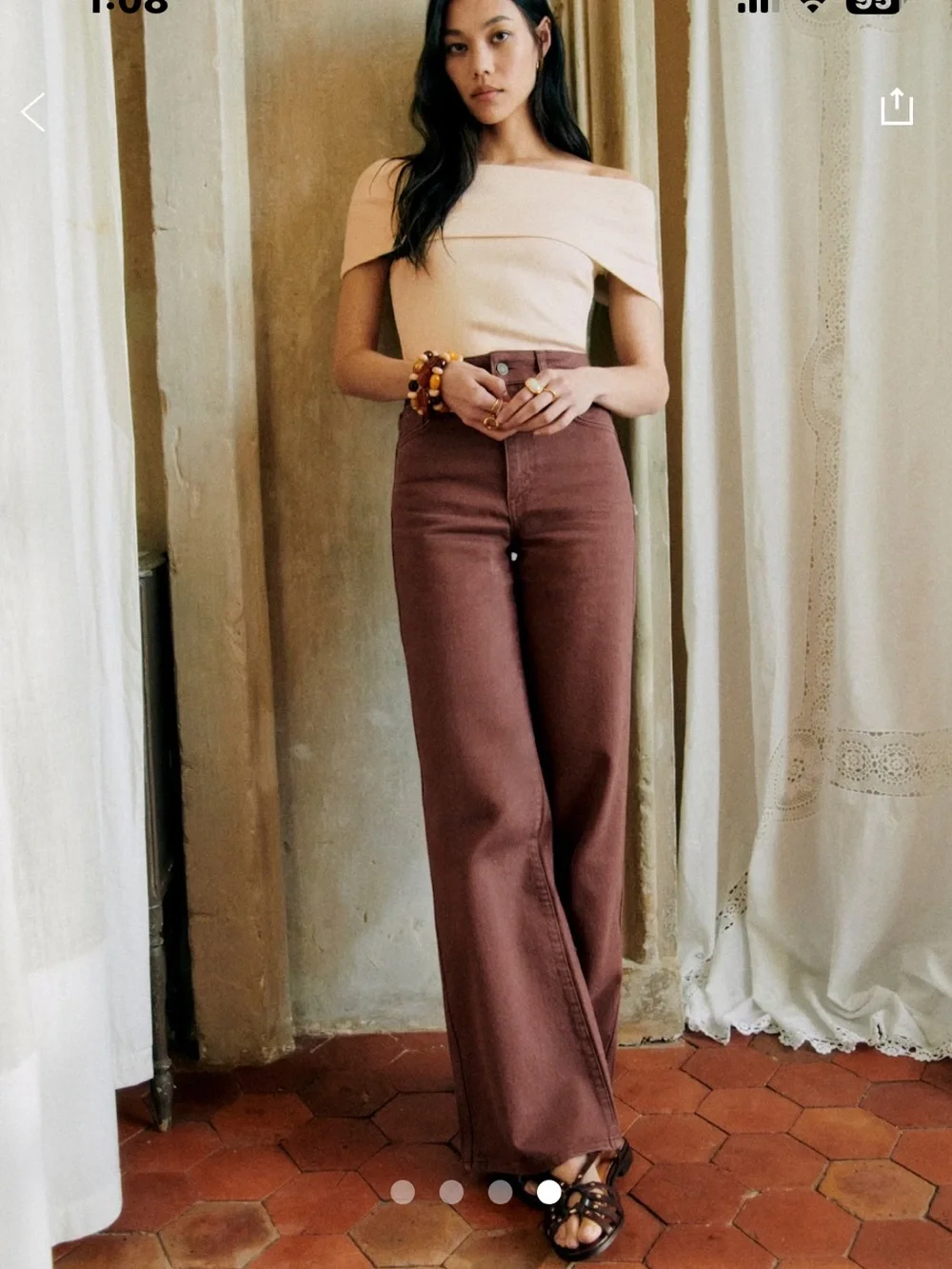 Sezane New 70’s Trousers - Picture 1 of 8